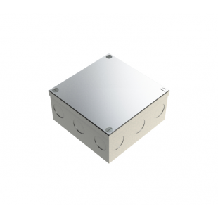 100mm x 100mm x 50mm Galvanised Adaptable Box With Knockouts